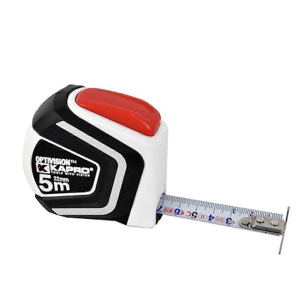 5m Self Lock Tape Measure Hard Metric Measuring Tape Impact Resistant Plastic Case Dual Sided Tape