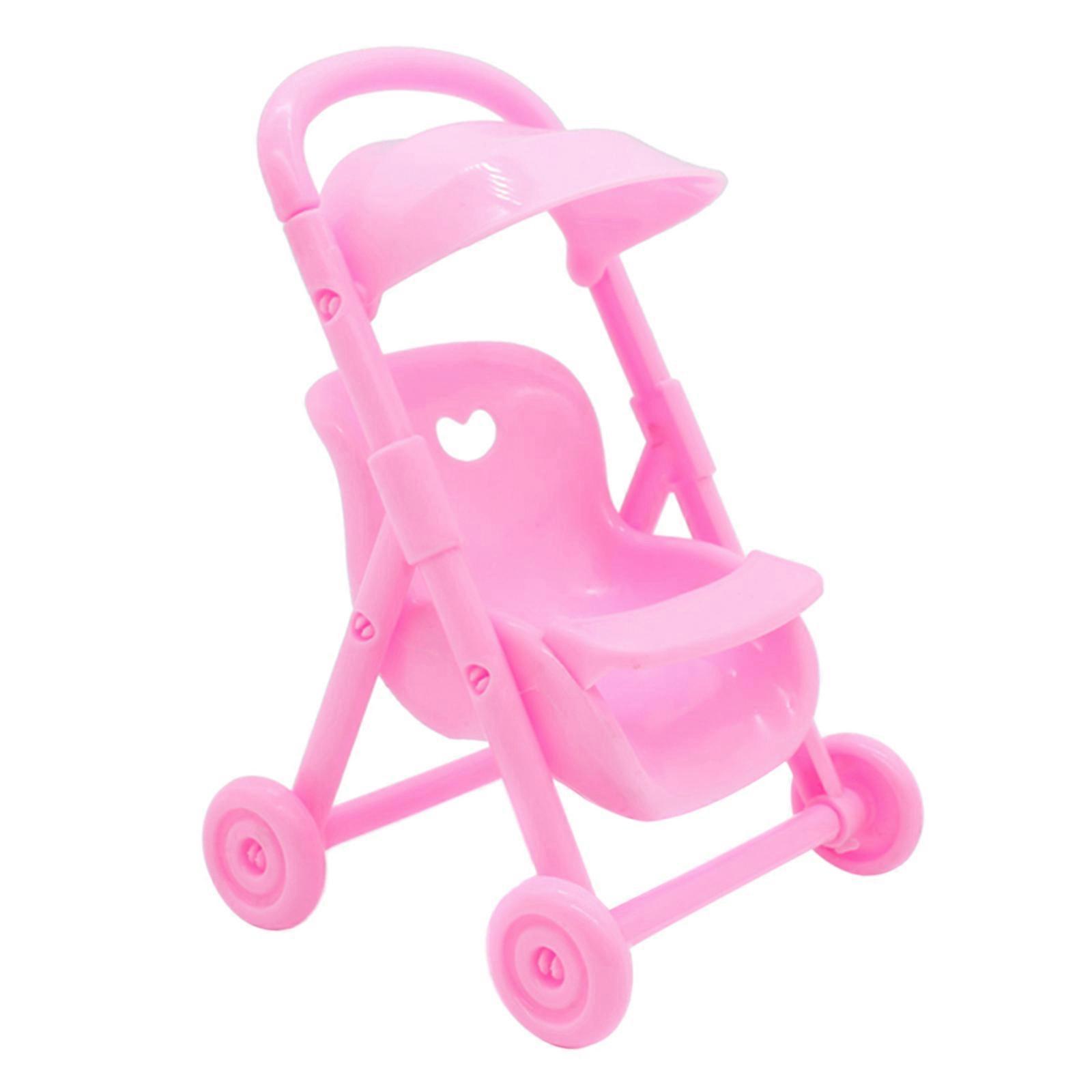 Baby for Doll Stroller Pram with Wheels Pretend for Play Toy for Toddlers and Ki