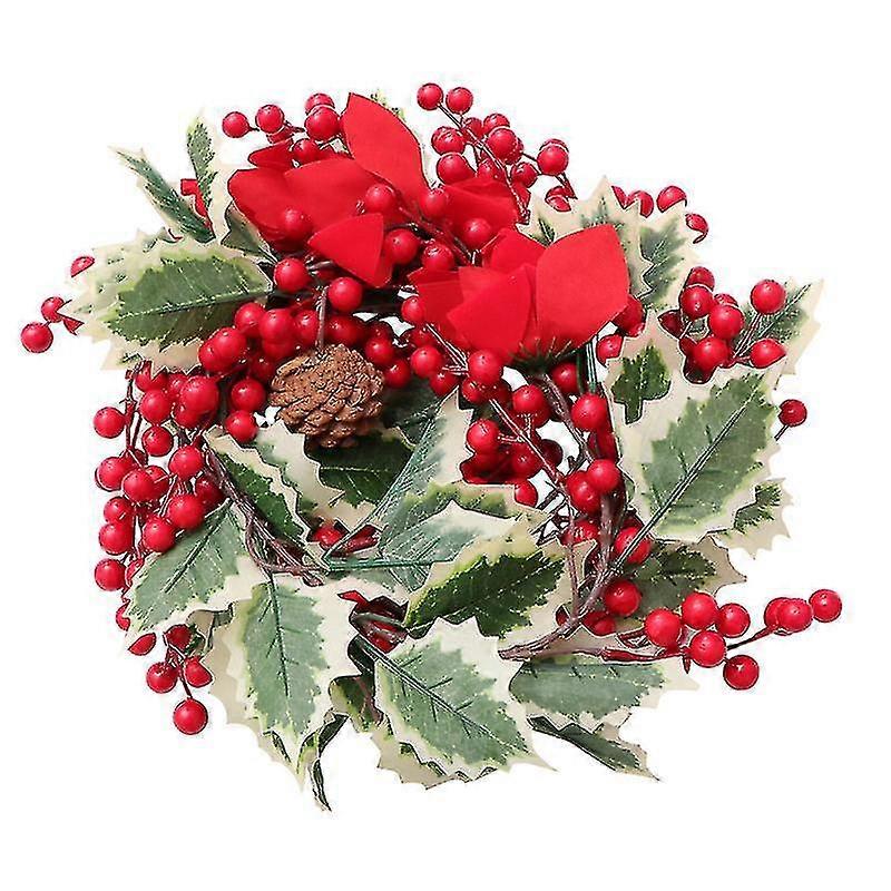 Red Artificial Plant 1 Piece Festive Pinecone Vine