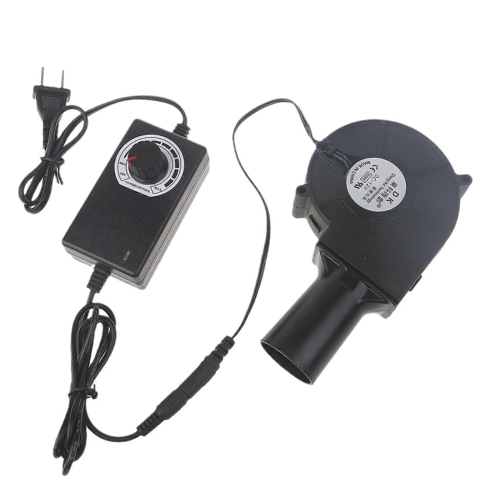 110V 220V AC Powered Fan 9733 with Variable Speed Controller for DIY Cooling
