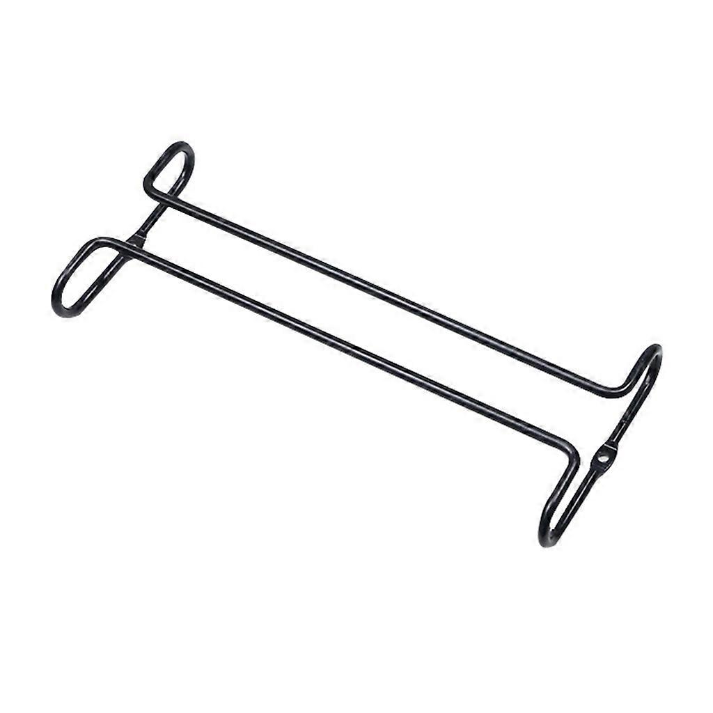 Single Row Suspension Hanging Wine Glass Holder Inverted Shelf Under Mounted