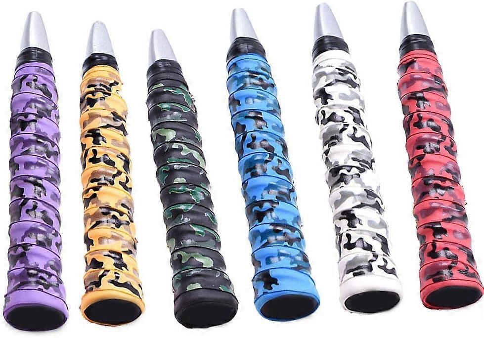 Racketgrepp, 6 Kamouflagetryck Racketsvettband, Tennisracket, Fiskespö, Badminton