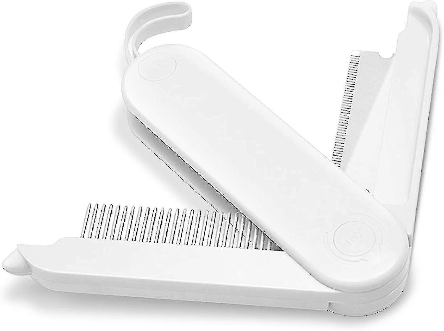 Dematting Comb, 2 Sided Foldable Pet Grooming Brush for Deshedding, Mats and Tangles