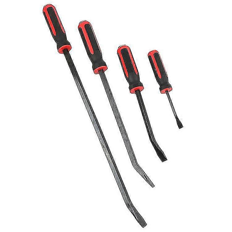 4 Piece Duty Hand Pry Bar Set Mechanics Hand Tools Thicker