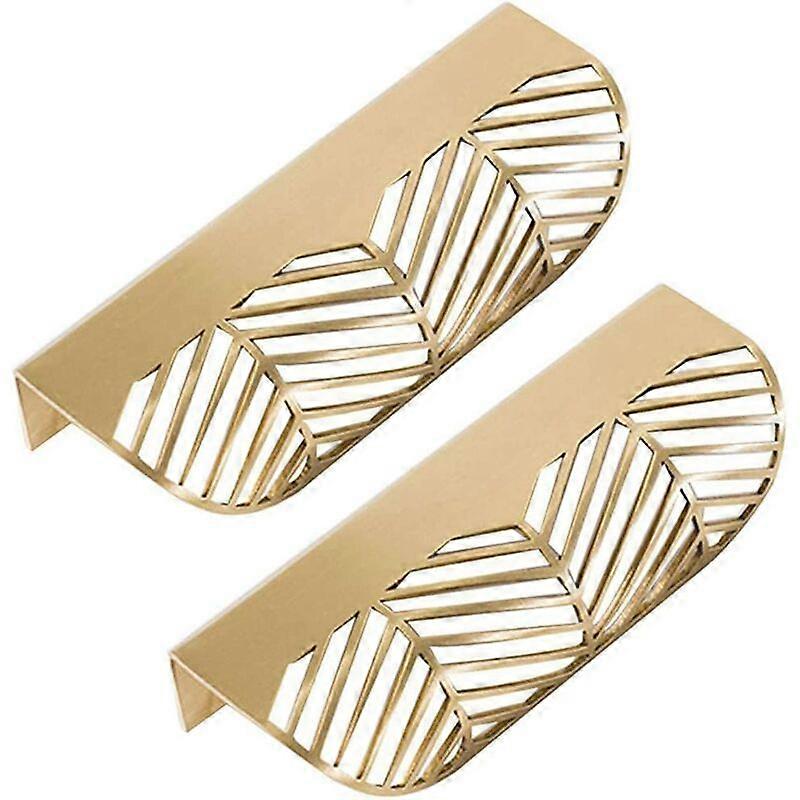 Leaf Drawer Handle Brass Furniture Door Handle Pull Cabinet Cabinet Door Handle (2PCS)