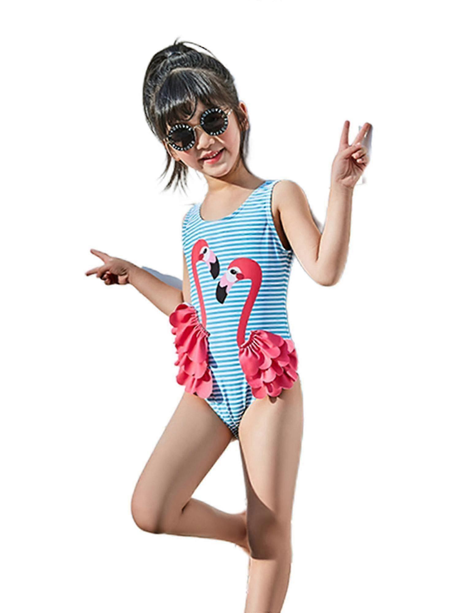 Piece Swimwear Bathing Suit Summer Flamingo Swimsui