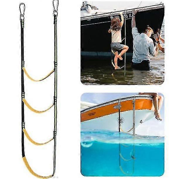 4 step Boat Rope Ladderboat Rope Ladder Extension, assistance Boat Folding Ladder