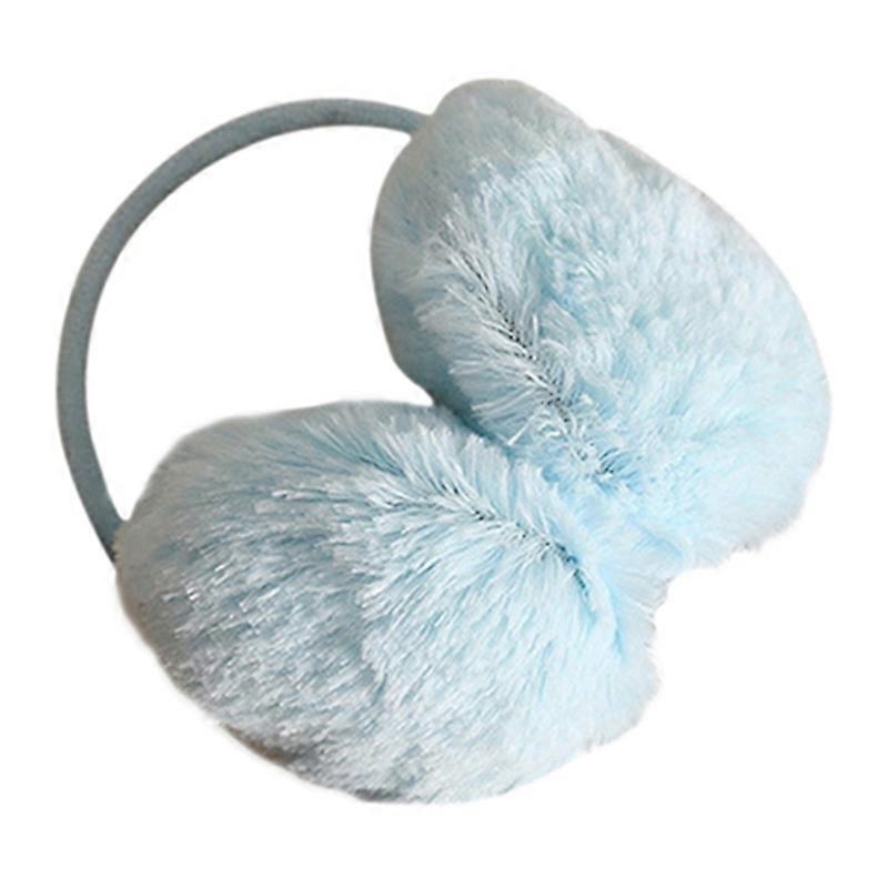 Soft Warm Solid Color Plush Knit Earmuff for Outdoor