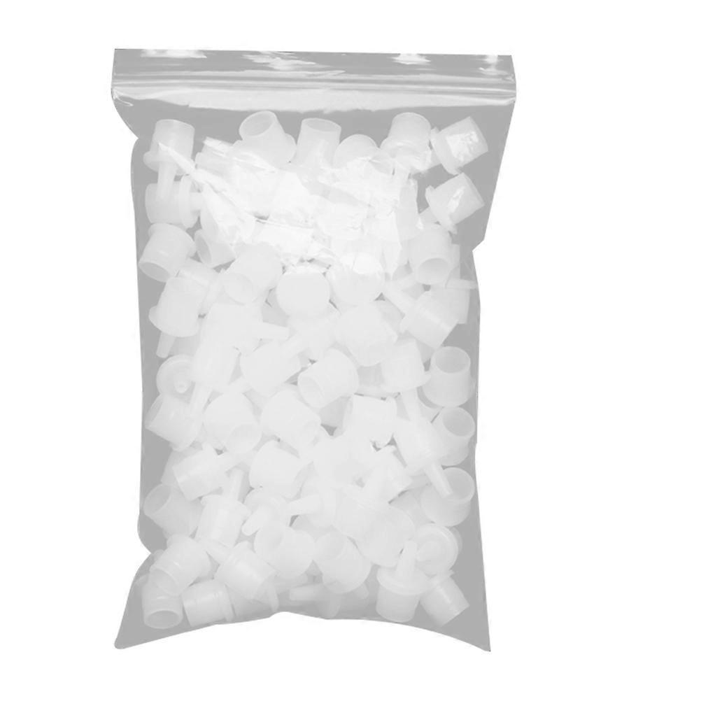 100 Pcs Eye Lashes Glue Glue Replacement Caps Glue Applicator Tips Blocking Needle Eyelash