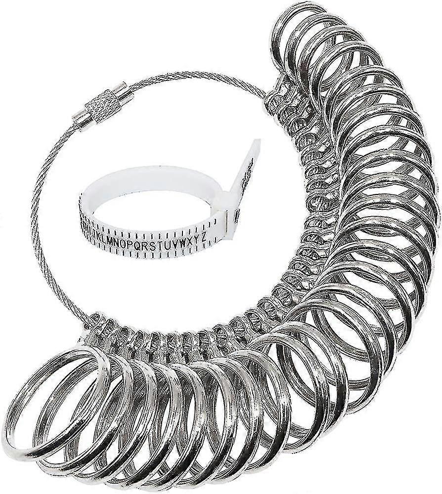 Ring Sizer Set Uk Size Belt Gauge Measurement Finger Sizing Measuring Tool