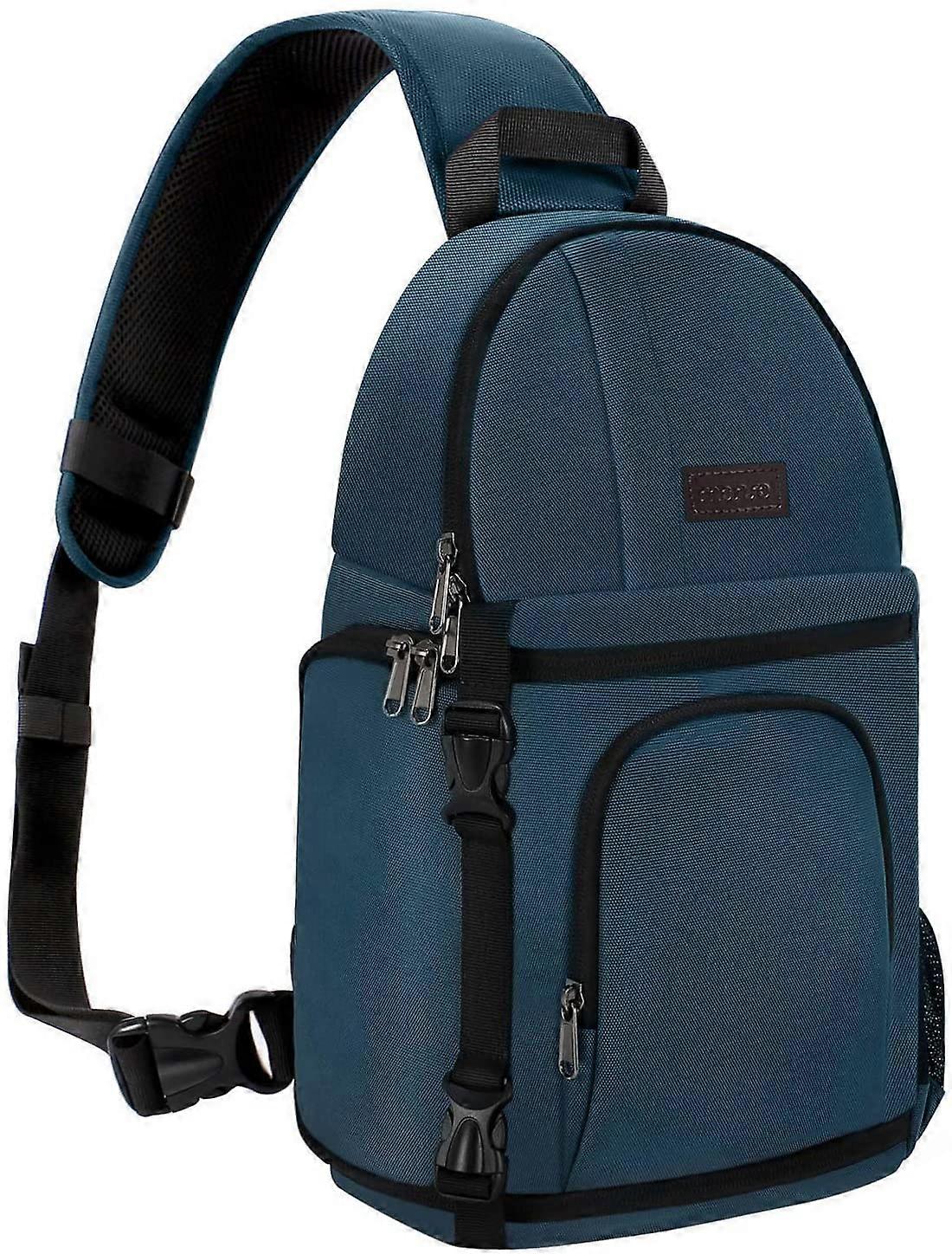 Deep Teal Camera Sling Bag, DSLR/SLR/Mirrorless Camera Case Shockproof Photography Camera Backpack with Tripod Holder & Removable Modular Inserts Com