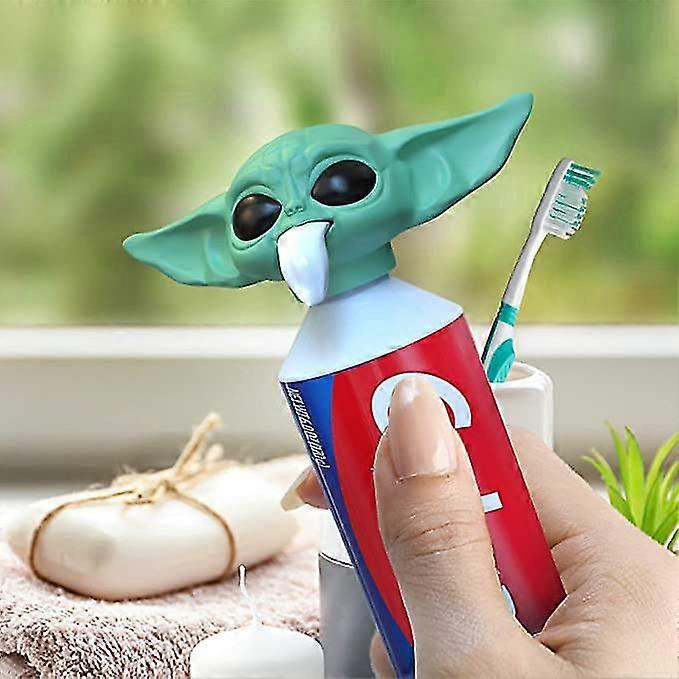 2022 New Baby Yoda Toothpaste Topper G-rogu Toothpaste Cap The Mandalorian Y-oda Baby Toothpaste Dispenser For
