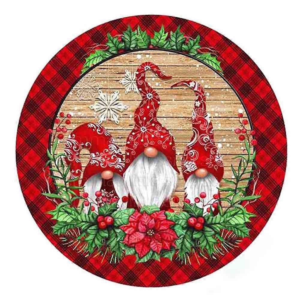 Dww-30 x 40 cm ,Nains de Nol  carreaux rouges Diamond Painting Broderie Diamant Peinture  Canevas 5d Tableau Enfant Adulte Strass Lot Puzzle Dessin De