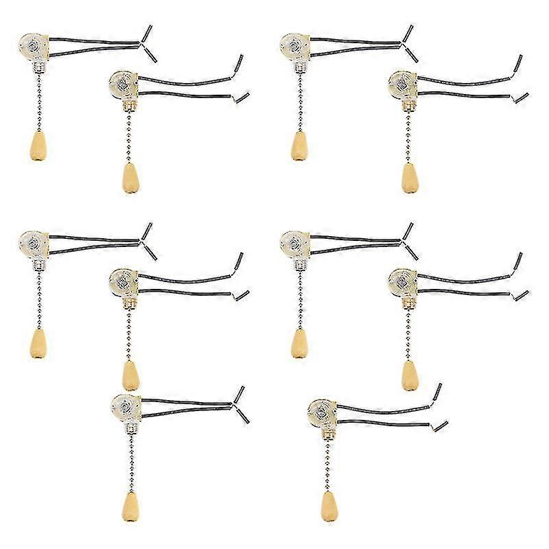 10pcs Lamp Pull Switch Ceiling Fan Switch Replacement Pull Chain Switch Supply
