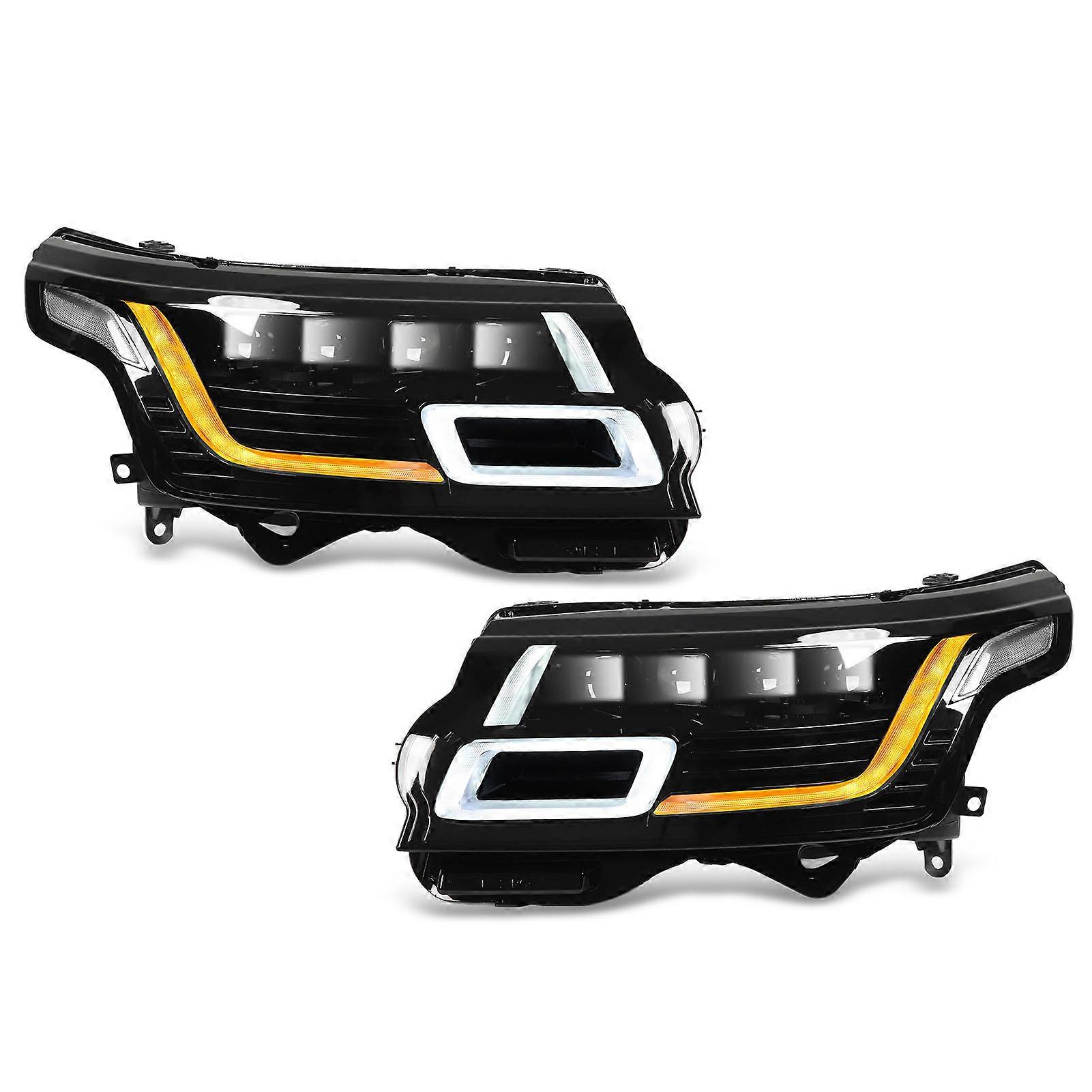 Full LED Matrix Headlights Projector Replacement for Land Rover Range Rover Vogue L405 Pre?Facelift 2013?2017 LHD