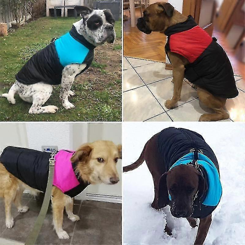 S-7xl Roupas de Inverno para Cães Quentes À Prova d'Água Colete Acolchoado para Animais de Estimação Jaqueta com Zíper para Cães Pequenos e Grandes 11-XK8187