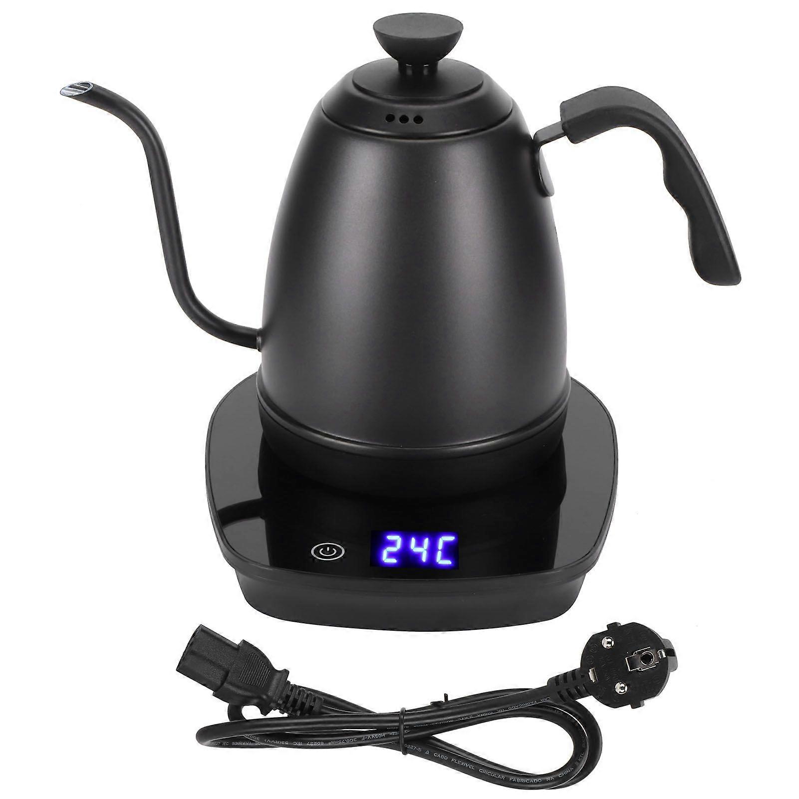 Electric Gooseneck Kettle with Display Screen for Coffee Brewing Kitchen Use
