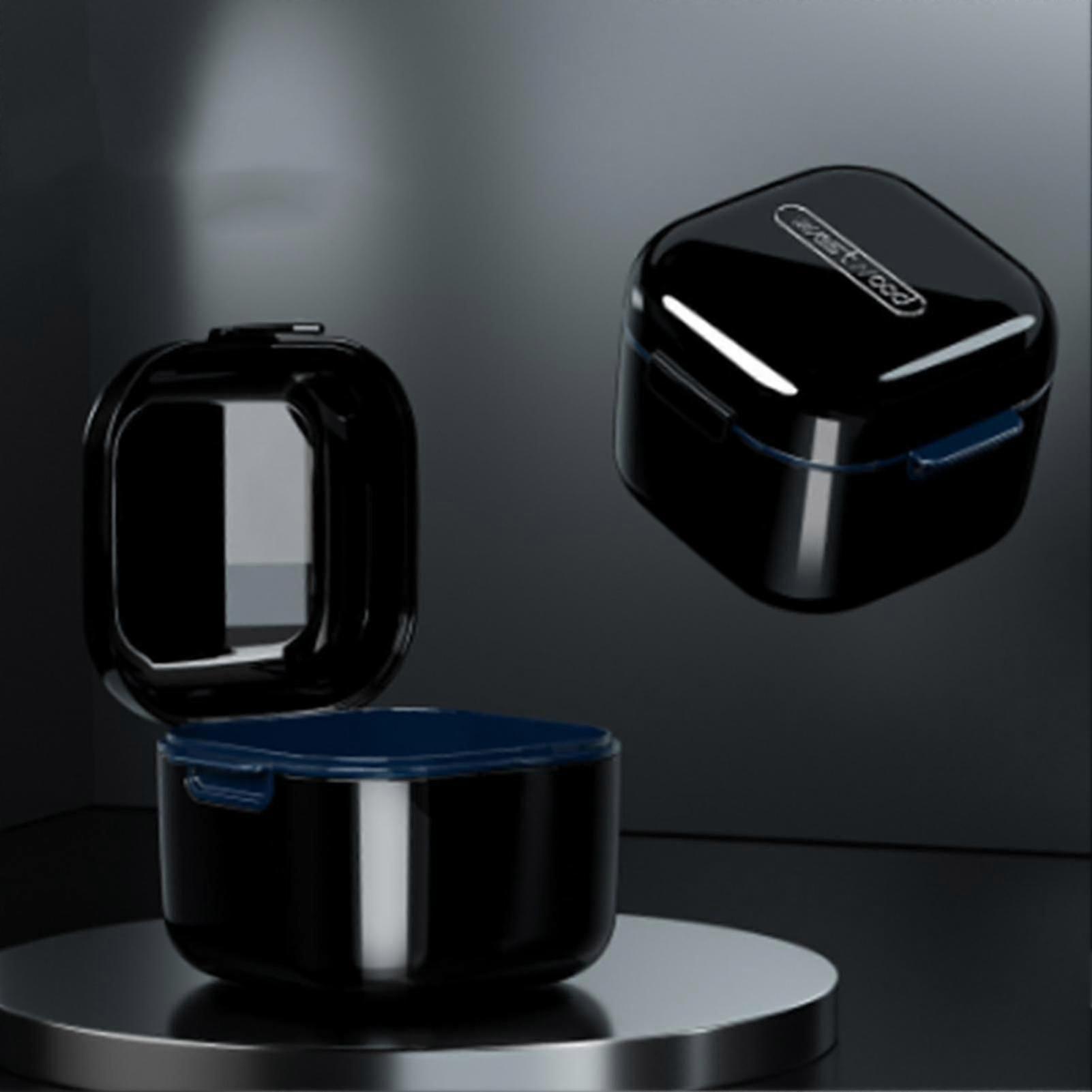 suitable for Denture Storage Box With Strainer False Teeth Storage Cleaning Container