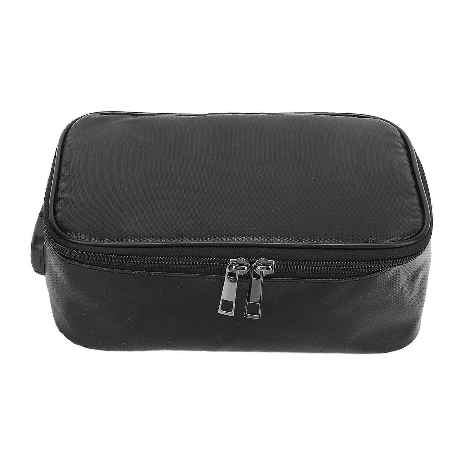 Fireproof Document Box Waterproof Safe Portable Fireproof File Box with Lock Zipper for Home 