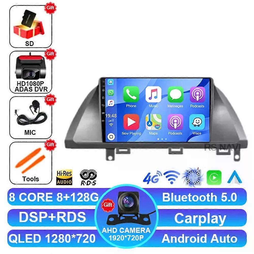 Android 14 Car Radio For Honda Odyssey 2005 - 2010 Stereo Navigation Wireless Carplay Auto Gps Head Unit 2 Din 5g Wifi Dvd Bt