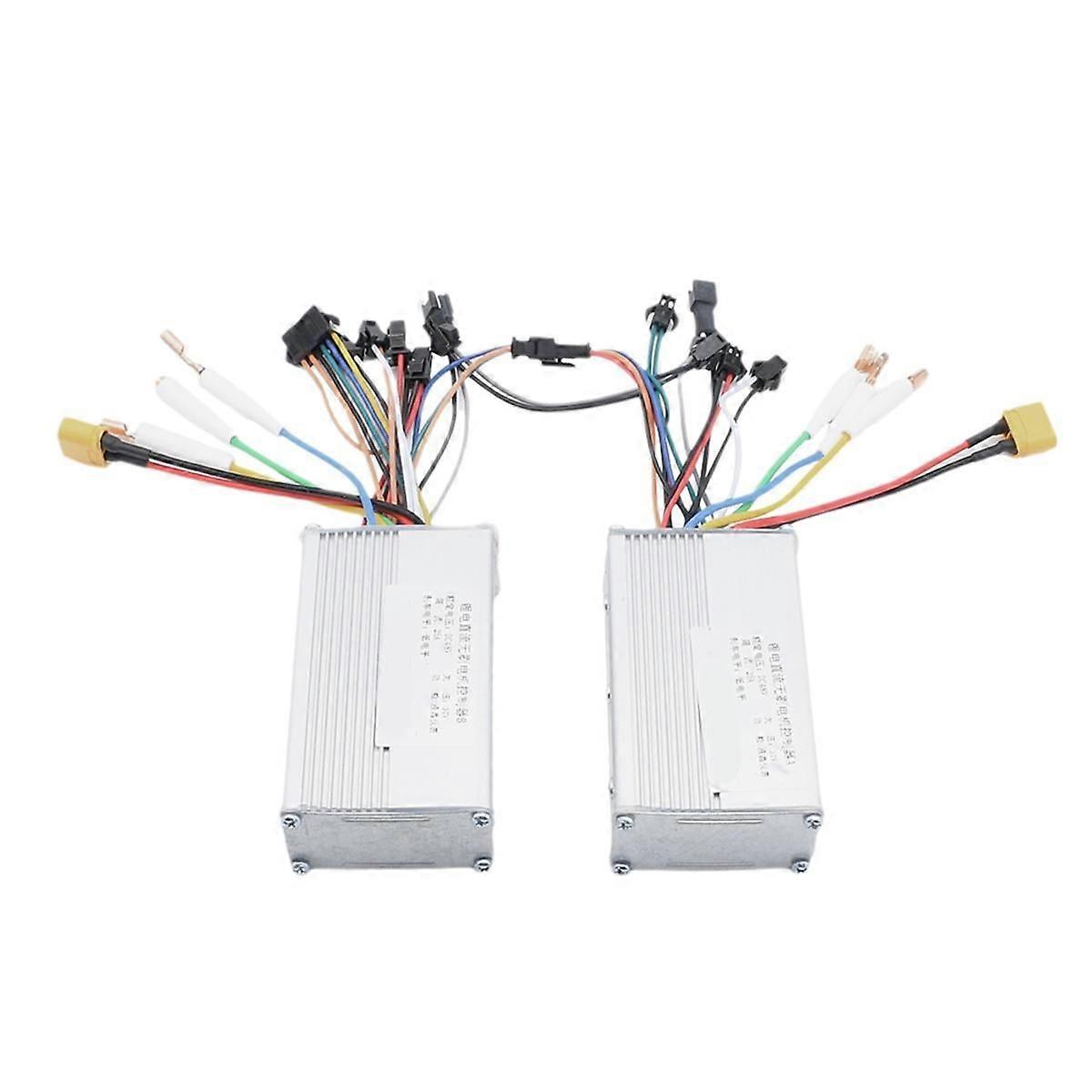 48V 25A 1200W JP Brushless DC Motor Electric Scooter Bike Controller A+B Dual Drive Motor Controlle