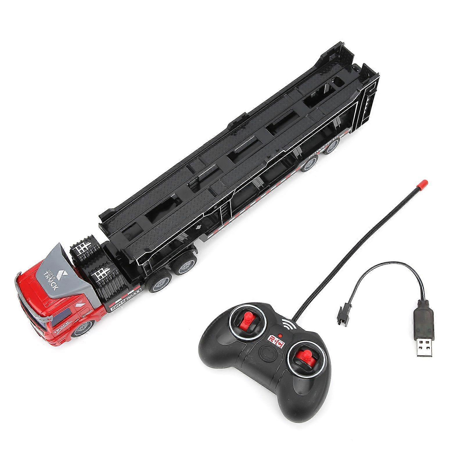 Copii Telecomandă Remorcă Camion Detașabil Platformă Semiremorcă Inginer Tractor