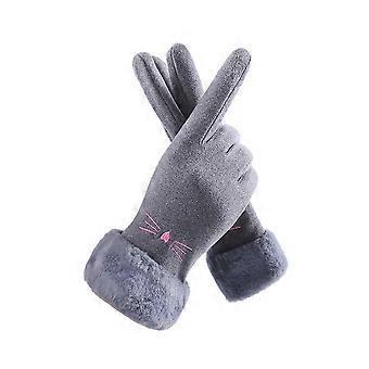 Winterhandschuhe für Damen mit Touchscreen-Fingern für warme, dicke Texte