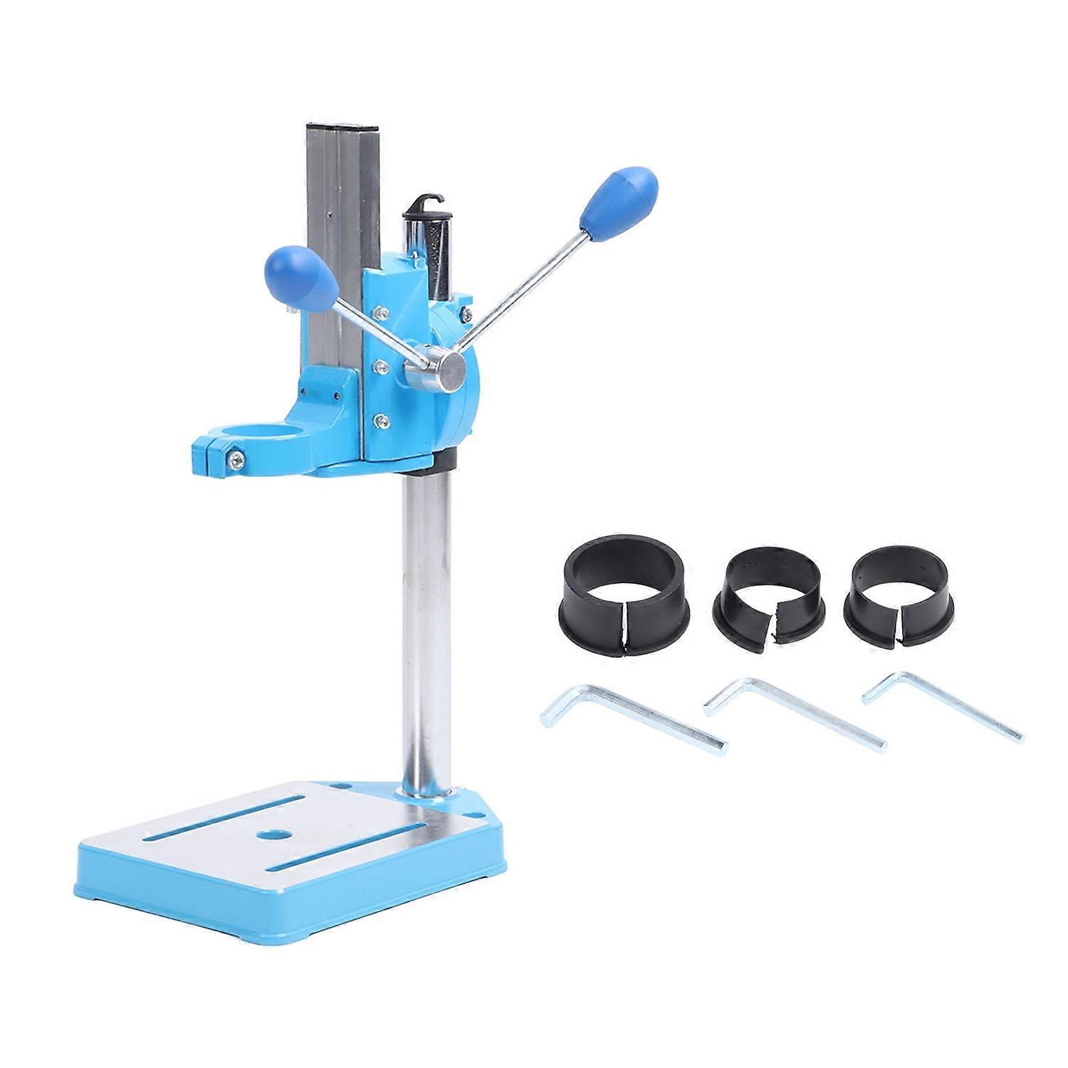 Electric Drill Stand Cast Aluminum High Accuracy Rotatable Multifunctional Stable Mini Drill Press S