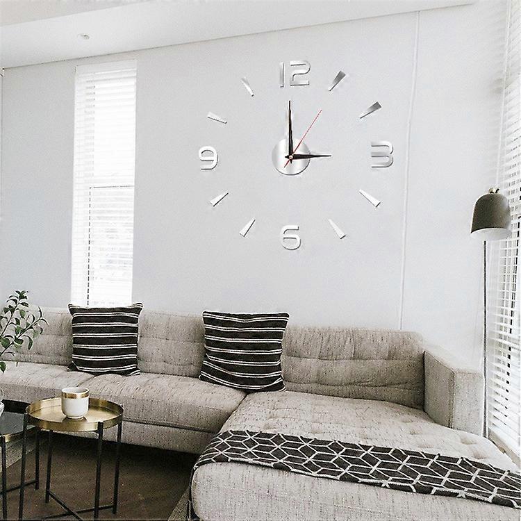 Small 40cm Silver Wall Clock for Refined Spaces