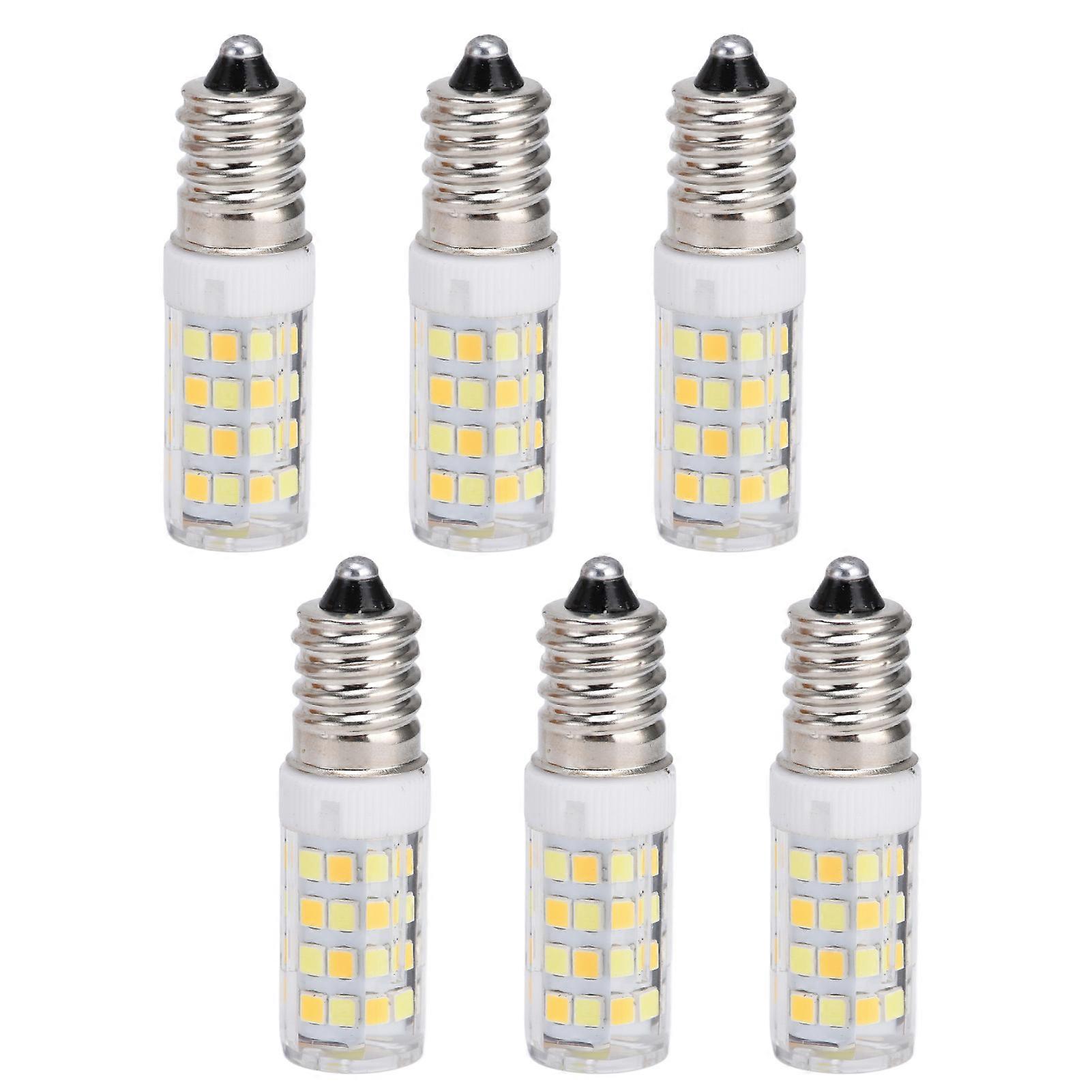 6PCS 52LED E14 Light Bulb, 7W, 220V for Table or Ceiling Lamp