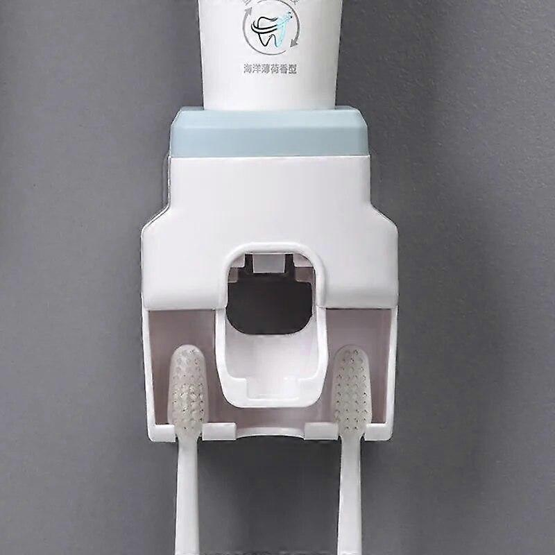 Multifunctional Toothpaste Dispenser Wall Mount Stand Bathroom Accessories Set Rolling Automatic Squeezer Family Hygienic