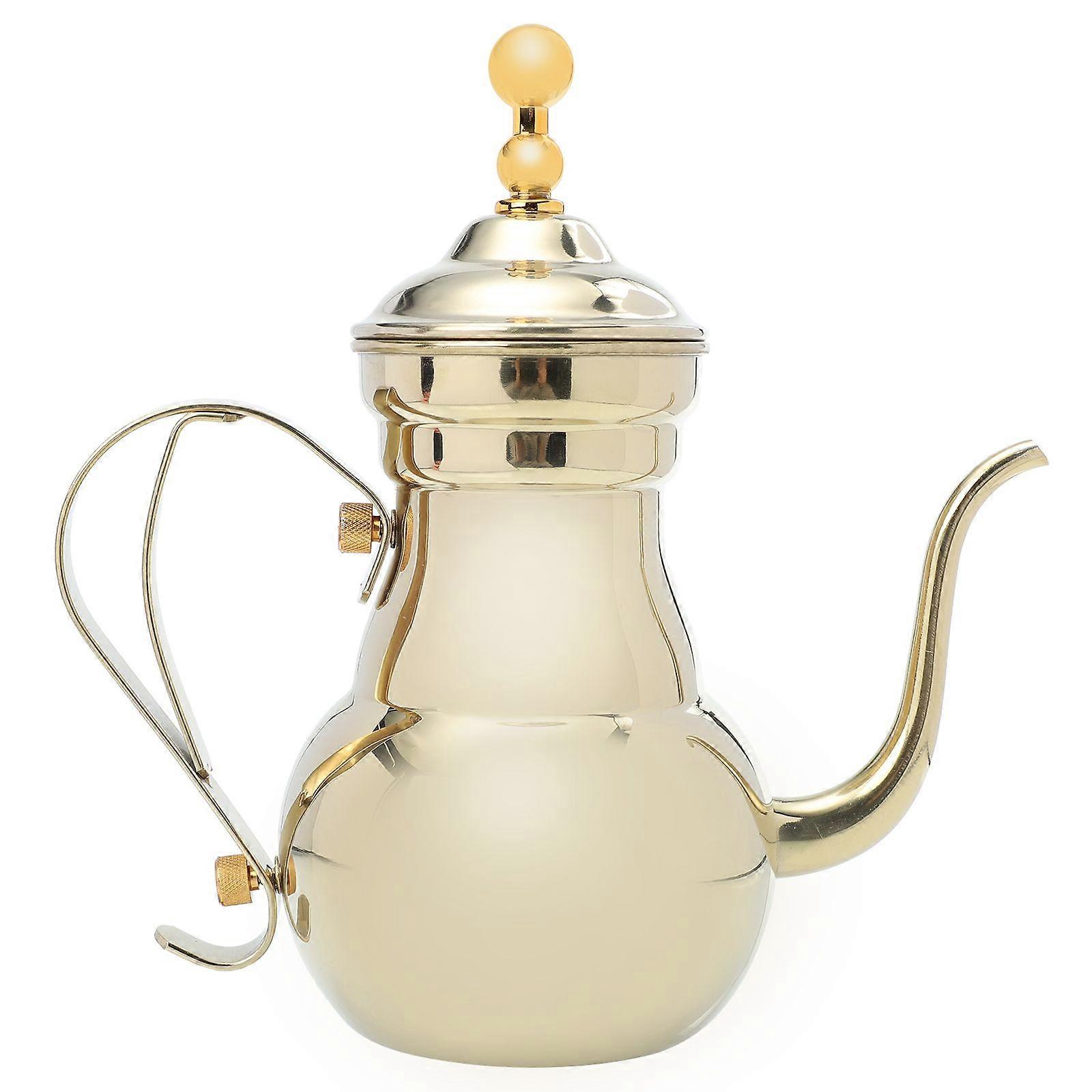 家庭用コーヒーポットステンレススチールフィルターポットロングナロースパウトケトルティーポット