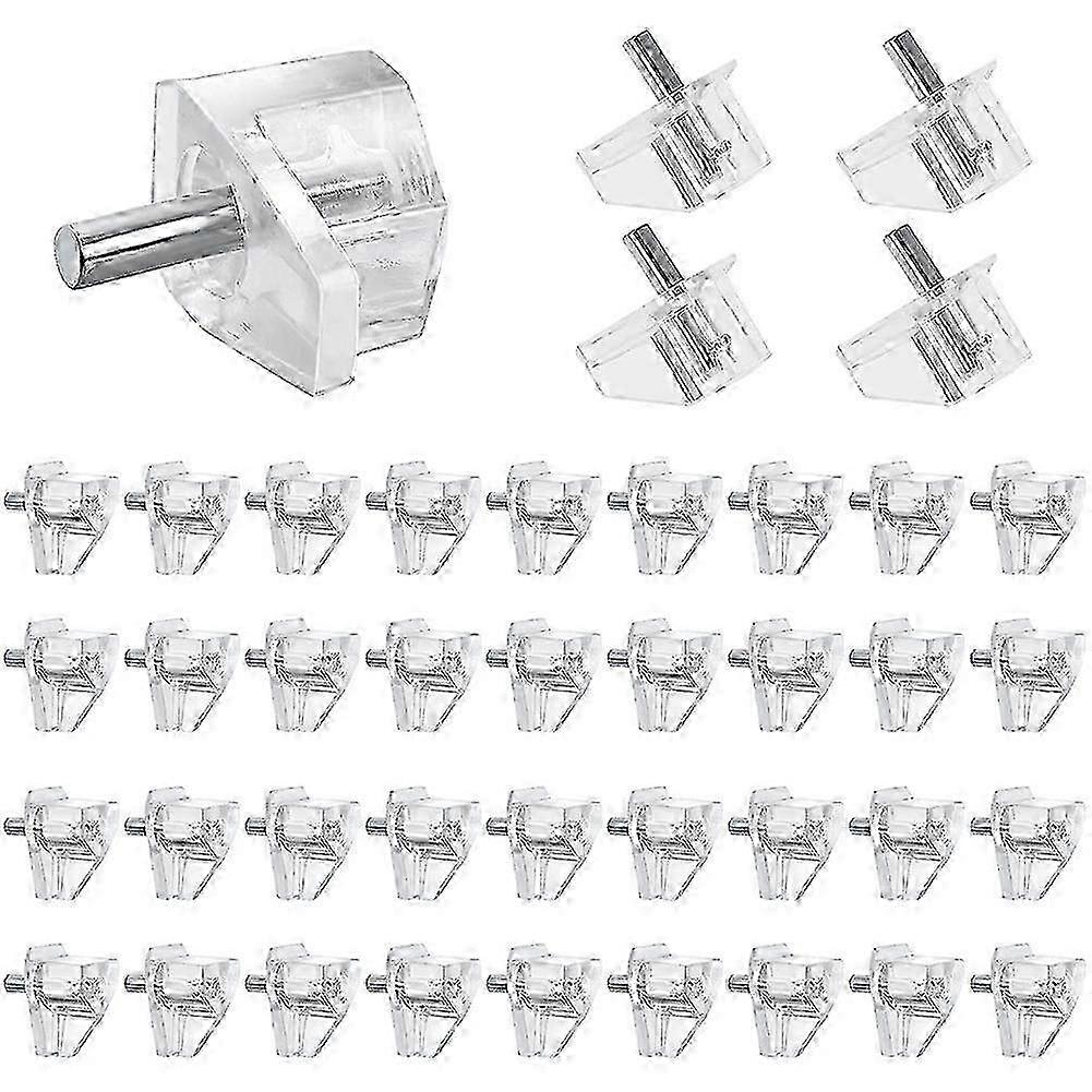 20 Pieces 3 mm Shelf Pins Clear Support Pegs Cabinet Shelf Pegs Clips Shelf Support Holder Pegs for f74
