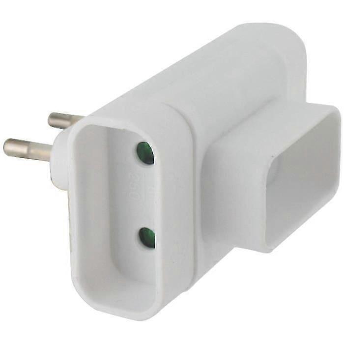 Triple side plate 3 x 2P Dhome - White