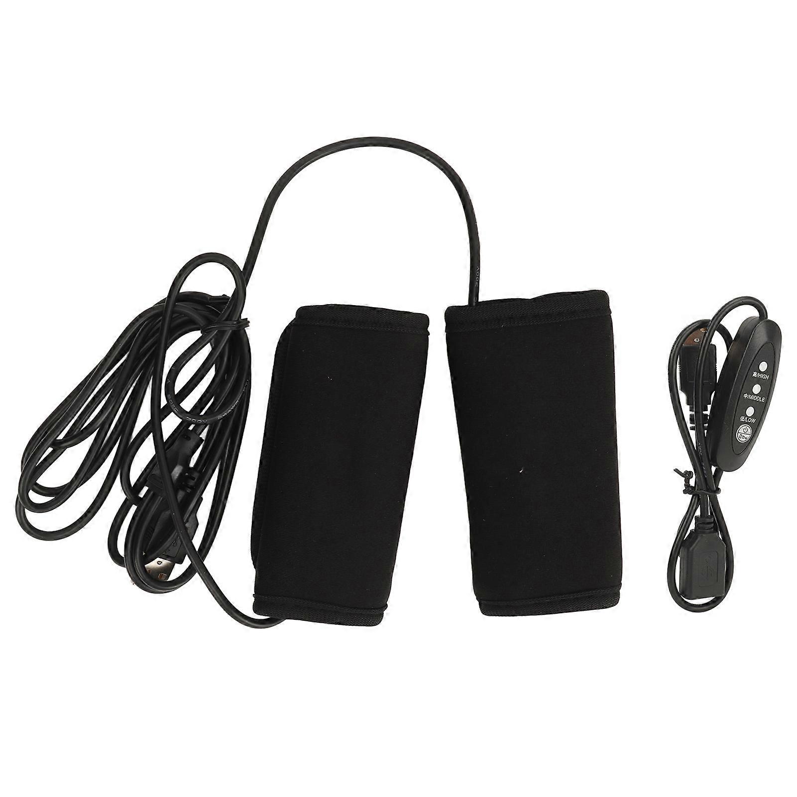 Poignées chauffantes pour moto DC5V, interface USB, chauffe-mains pour guidon de VTT, UTV, avec interrupteur de contrôle de température