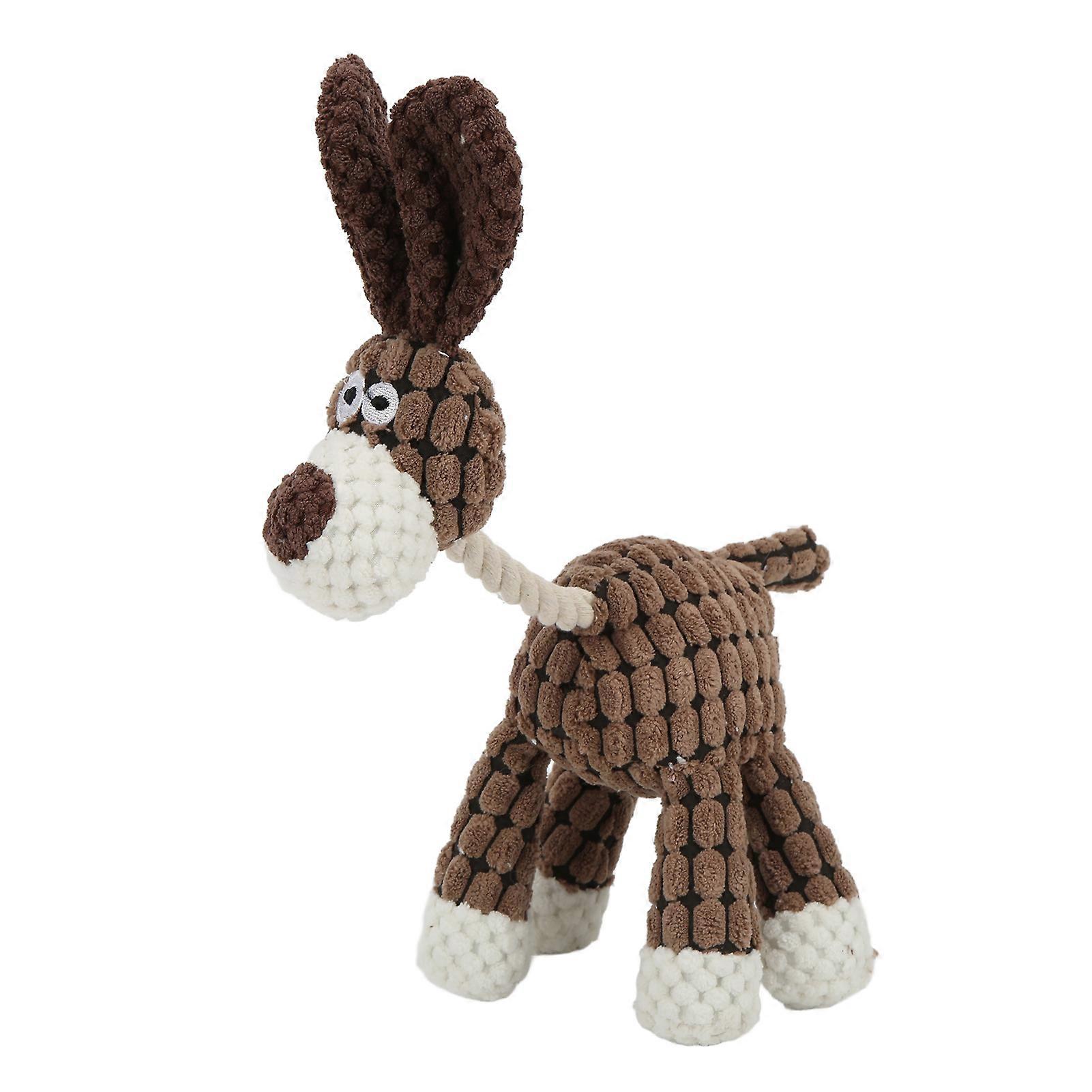 Pet Squeaky Toy for Dogs - Interactive Plush Teeth Cleaning Toy for Small Medium Large Breeds, Durable, Soft Material