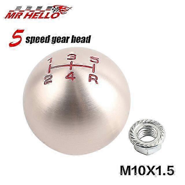Aluminum 5/6 Speed Ball Shape Shift Gear Knob For Honda Fit Civic City FD2 FN2 EP3 TYPE R DC2 DC5 AP1 AP2 S2000 F20C