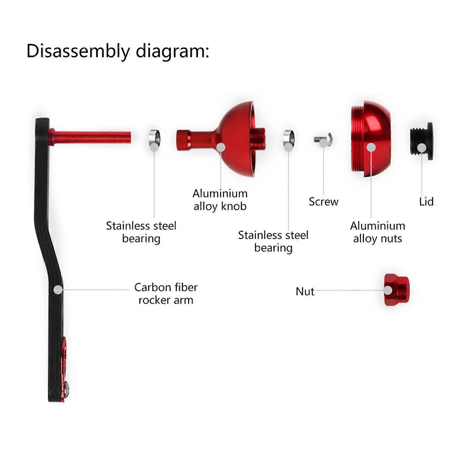 cork fishing reel handles Gomexus Aluminum Handle for Baitcasting with Knob BDH-CA27 delivering best Gomexus BDH-CA27 Cork Baitcasting Reel