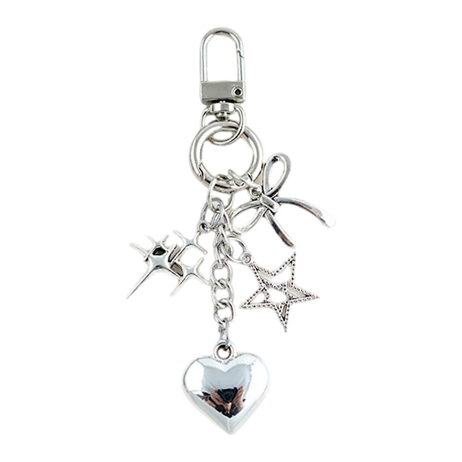 Tower and Seashells Key Rings Alloy Tower and Shell Key Pendant for Stylish Organization and Display