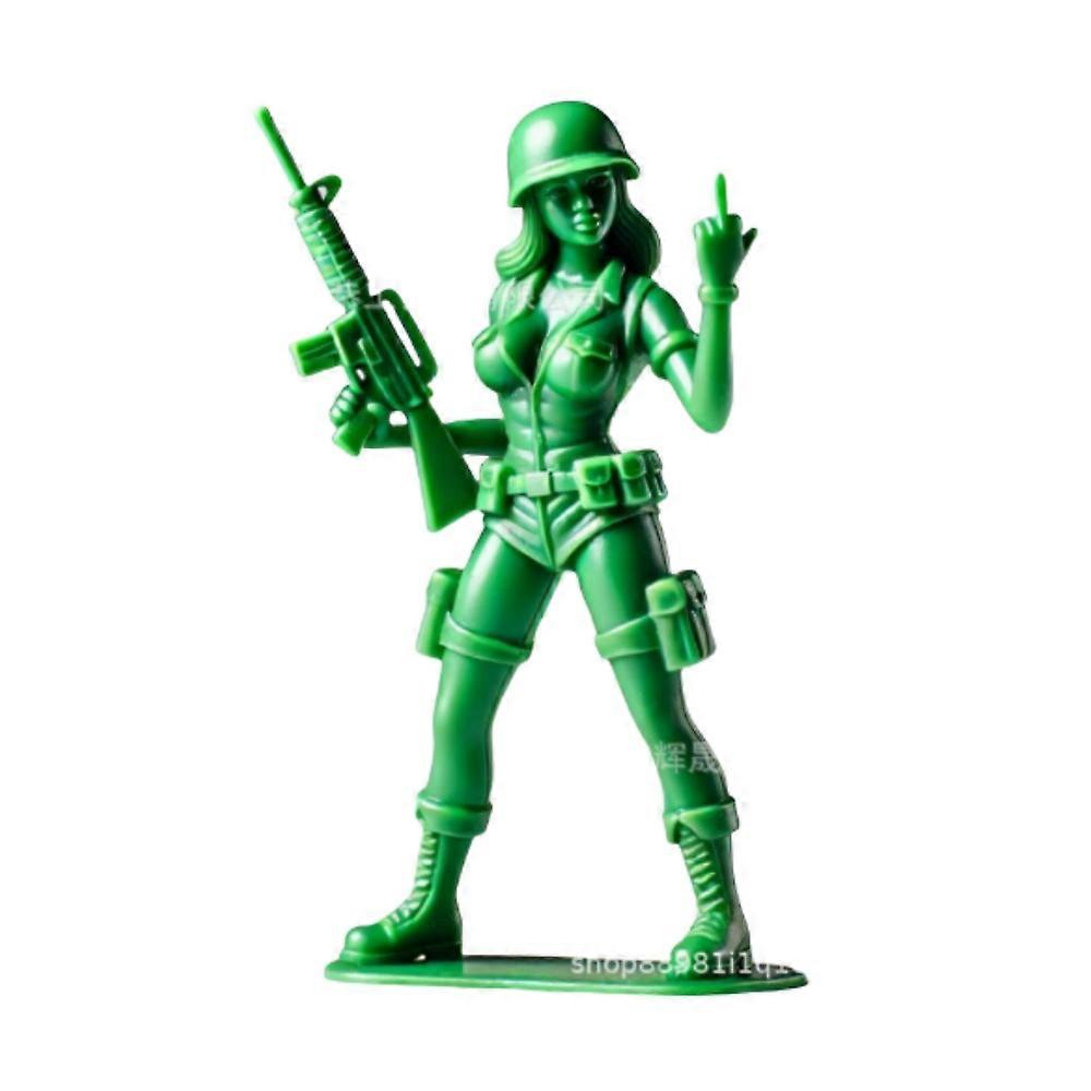 مضحك امرأة الجيش الأخضر ، الجدة تمثال الجندي الصغير ، مجموعة الجنود لعبة الكلاسيكية