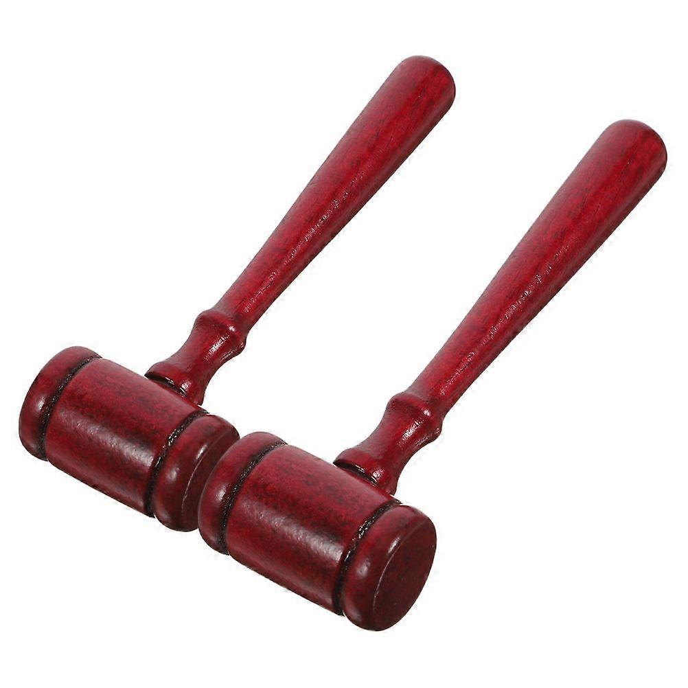 2pcs Gavel Judge Gavel Justice Costume Accessory Judge Hammer Prop for Cosplay Party