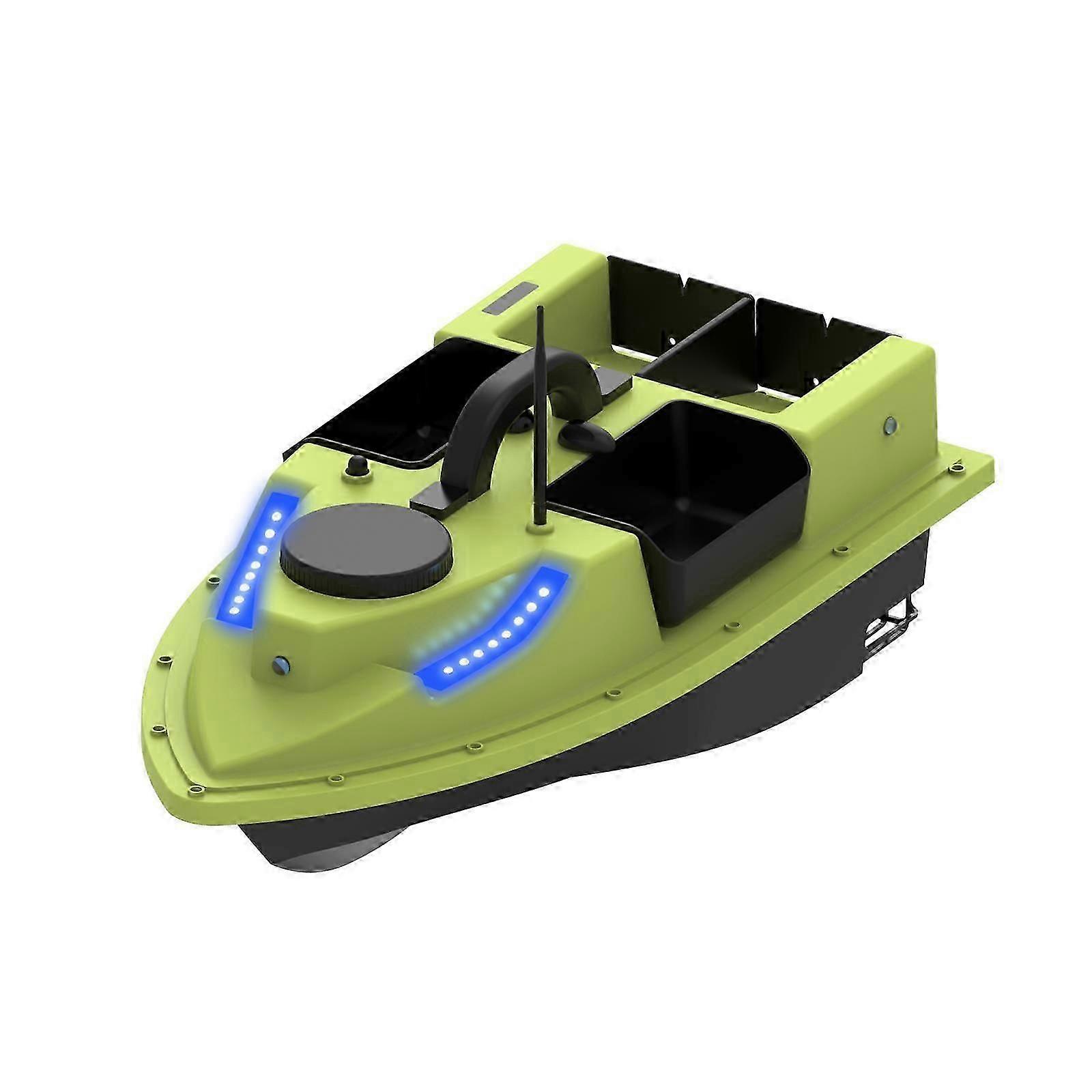 GPS RC Futterboot 500m Drahtlose Fernbedienung Angeln Futterboot Angeln Feederboot Schiff mit 4 Köderbehältern 2kg Ladung