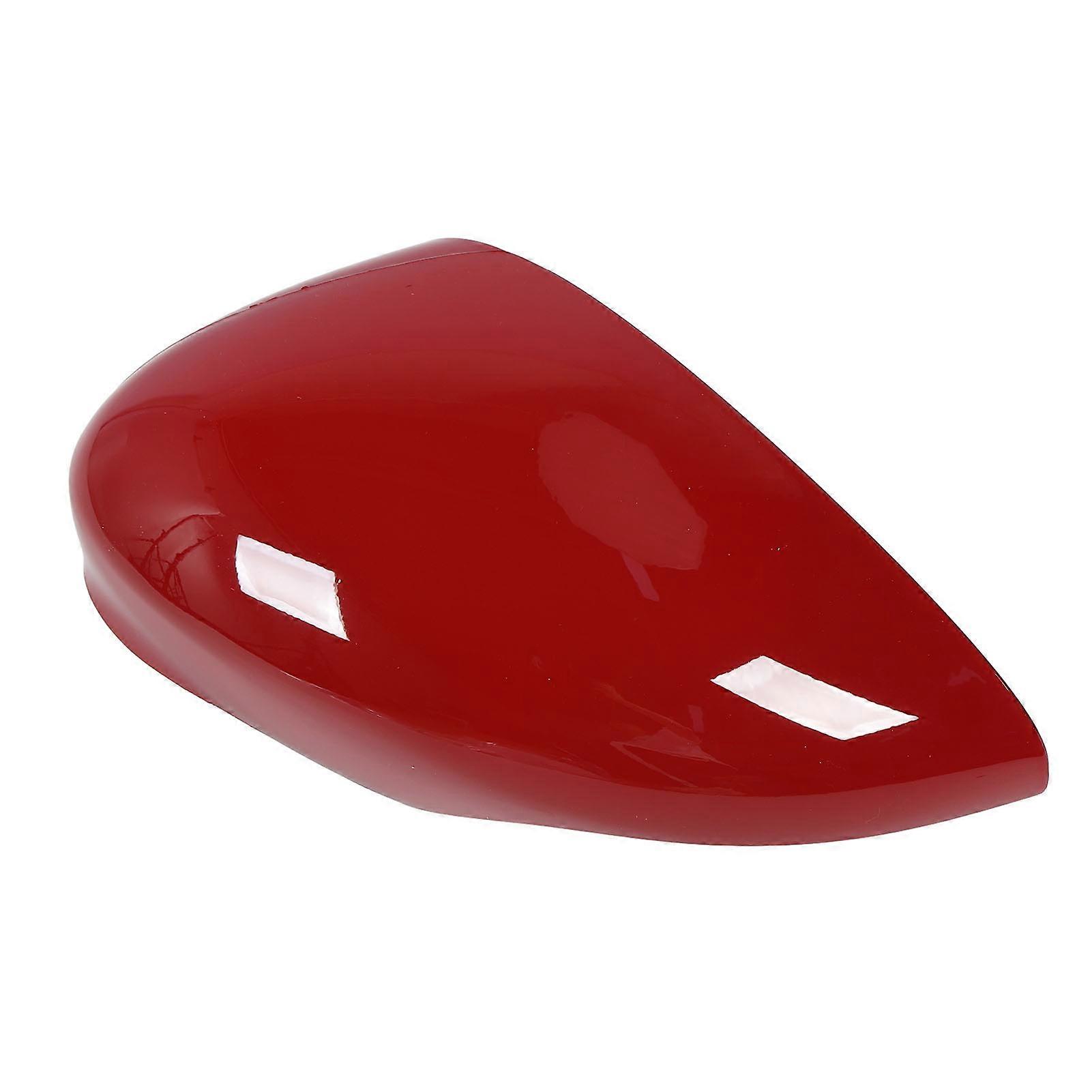 Rearview Mirror Cap Strong Protection Weather Resistant ABS Plastic Wing Mirror Cap for Fiesta 2008 to 2017 Red Left (1594546; 8A6117K747CA)