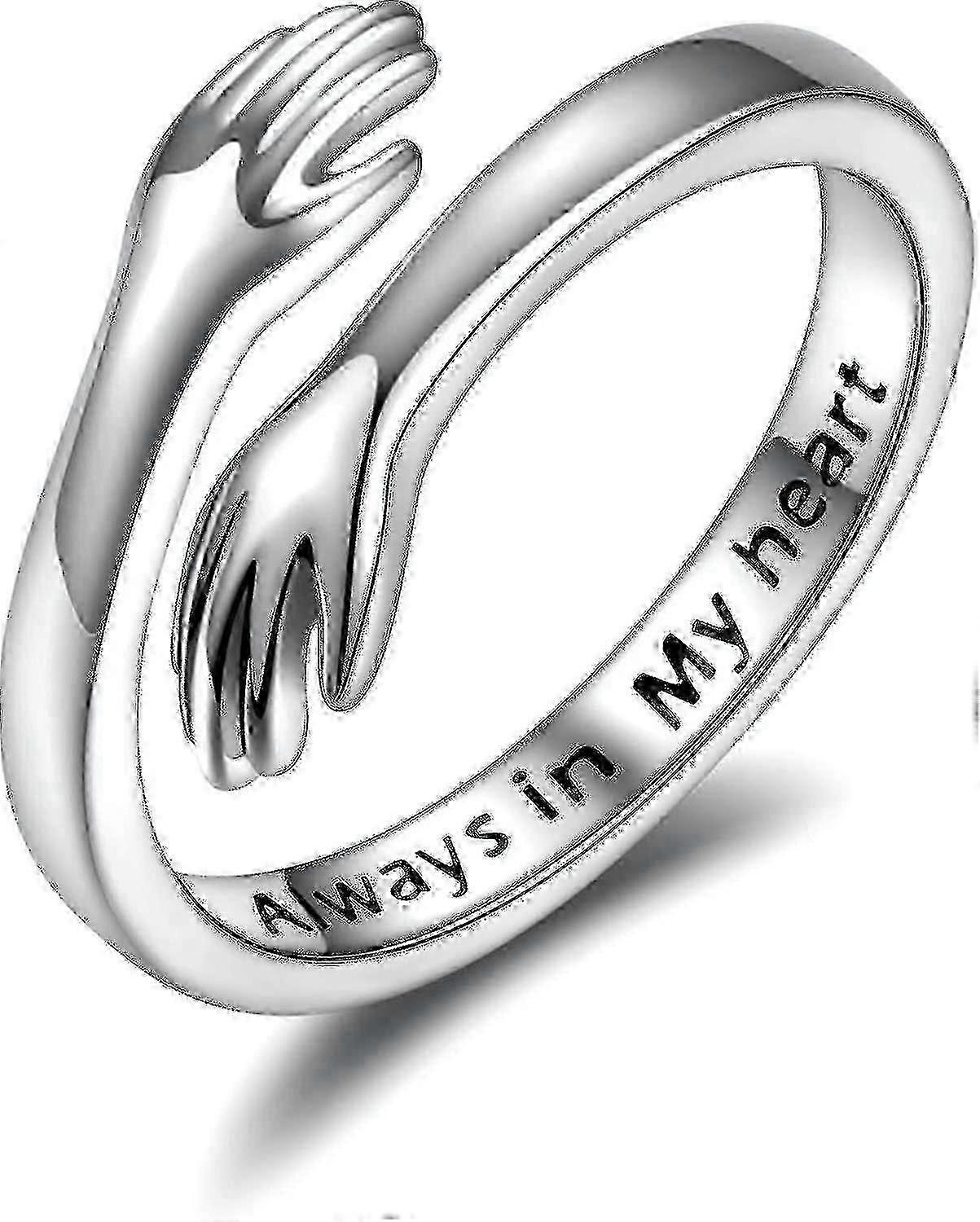 925 Sterling Silver Hug Rings For Women I Love You Forever Hug Ring ...