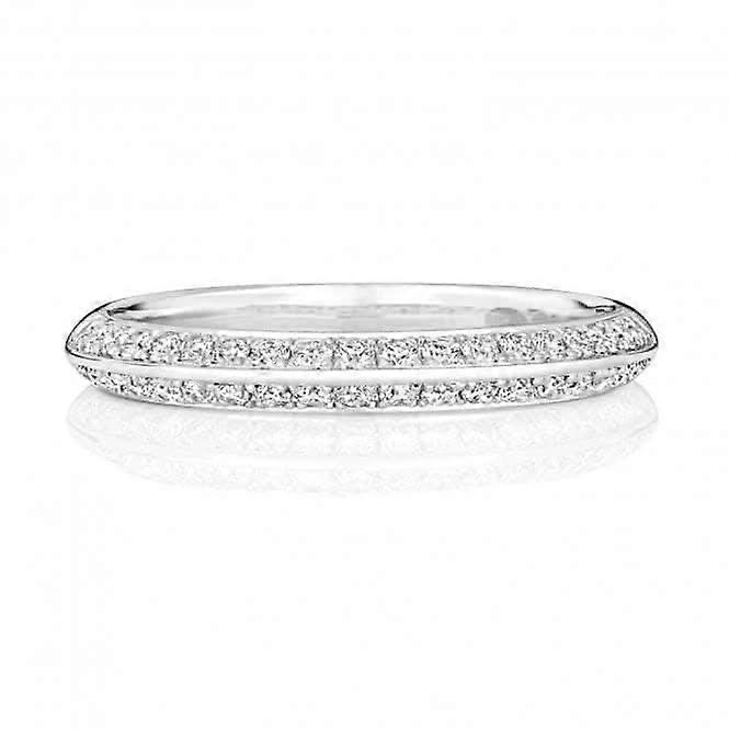 Wedding Band Platinum Diamond Half Eternity Ring WP273