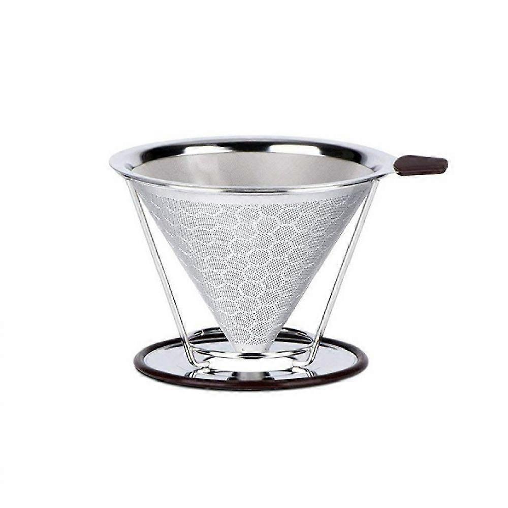 Honeycomb holder 125mm stainless steel double layer coffee filter