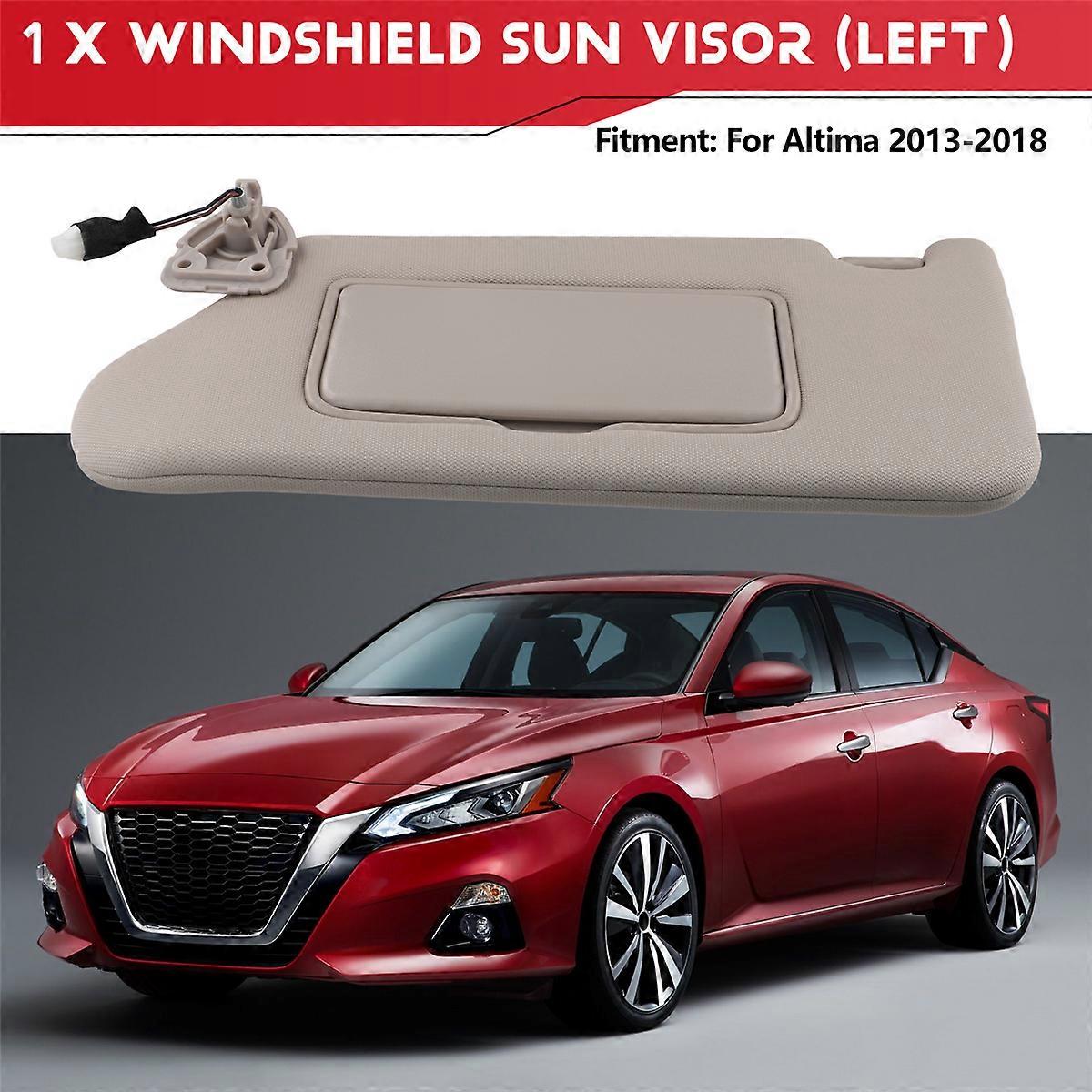Beige Sun Visor for 2013-2018 with Vanity Mirror
