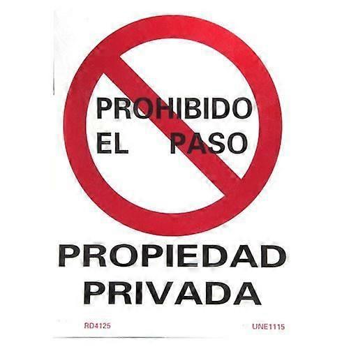 Paneel für Privateigentum 41x30