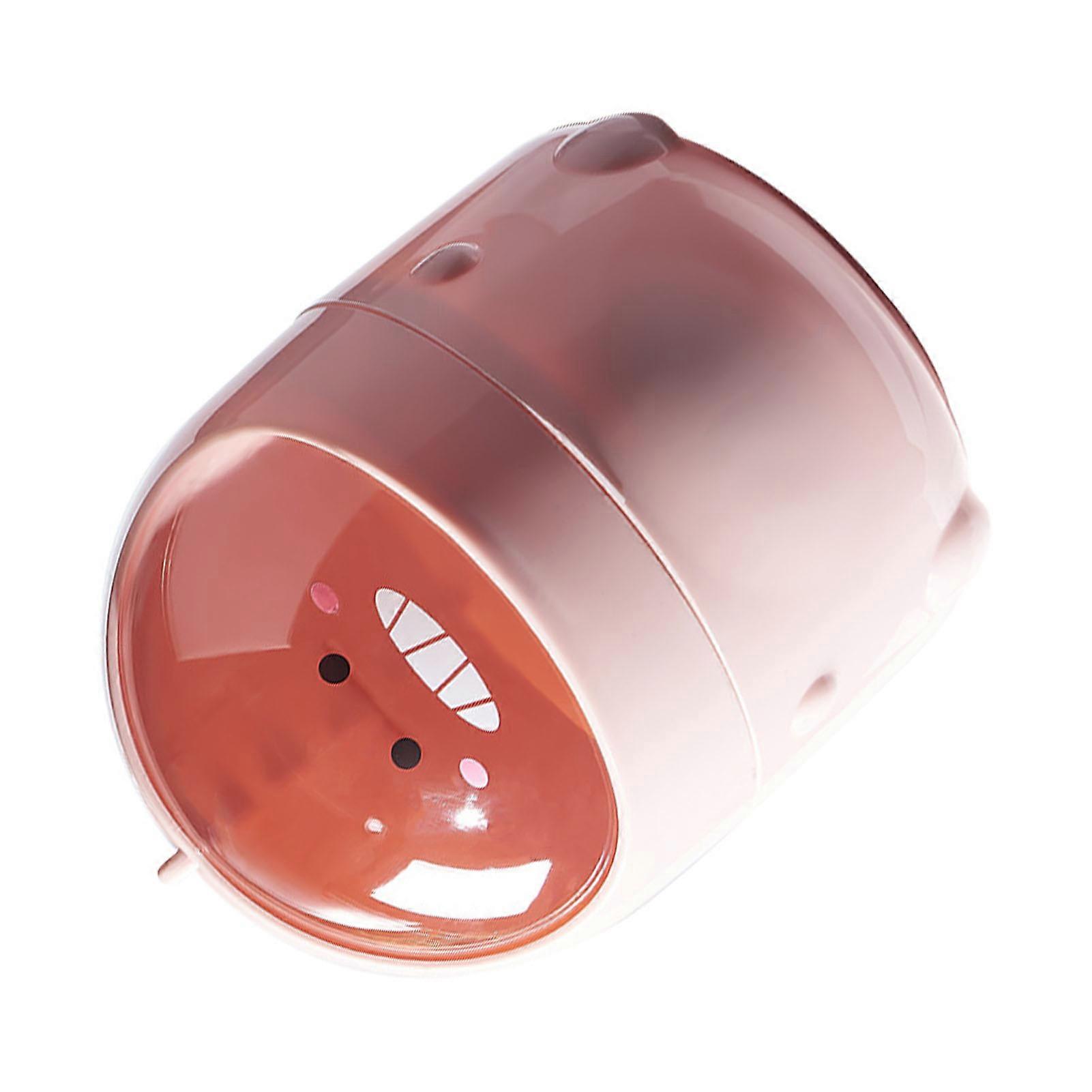 Mini Desktop Trash Can L Pink Swing Lid Cute Dinosaur Plastic