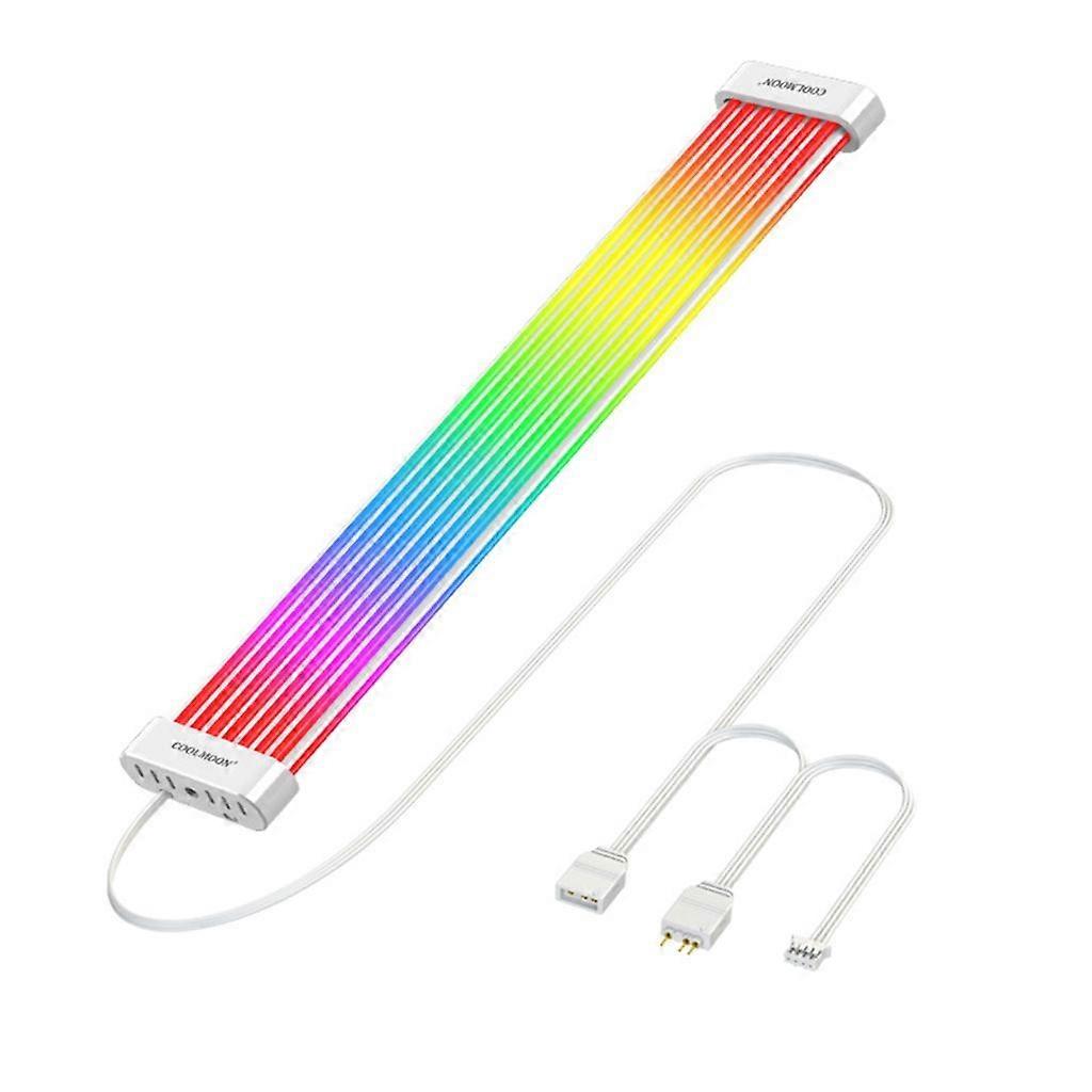 Flexible 5V3Pin Cable with ARGB Lighting for Graphics Card 50cm Extension Line